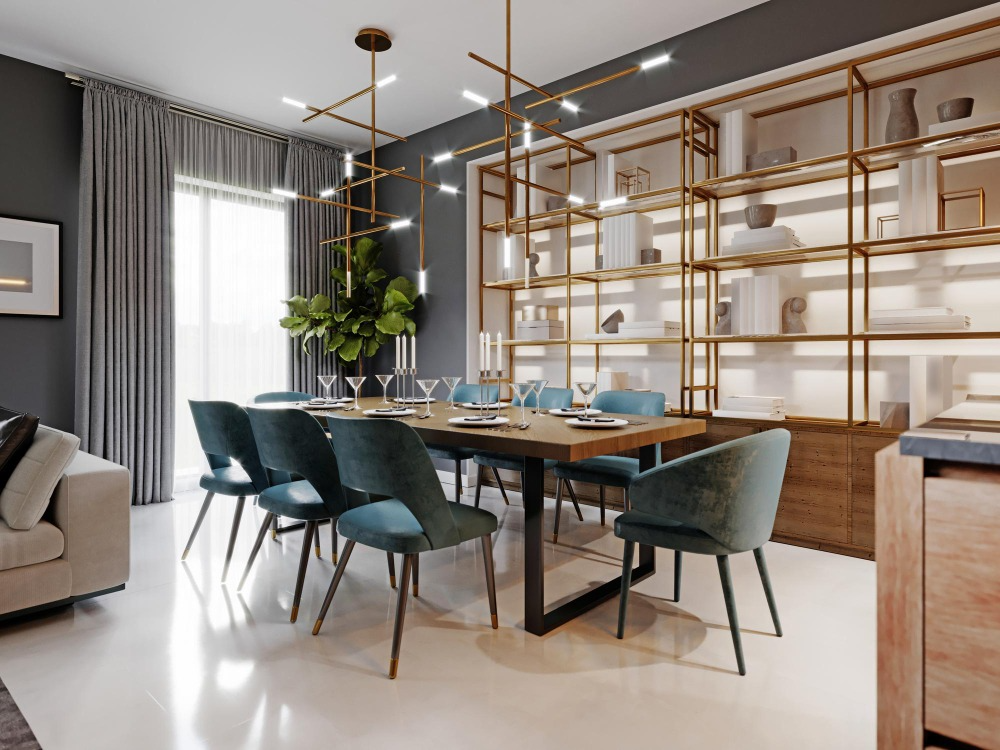 imgi_62_large-modern-dining-table-trendy-style-dining-area-studio-apartment-wooden-table-top-fabric-blue-chairs-3d-rendering